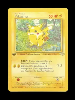 Pokemon TCG 1st Edition Pikachu 60/64 Jungle Set Regular Common WOTC Vintage - Image 1