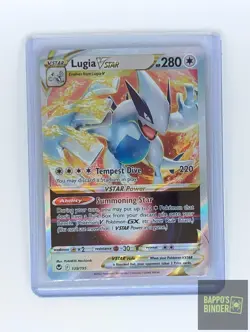 Lugia VSTAR 139/195 Holo VSTAR Rare Silver Tempest Pokemon Near Mint - Image 2