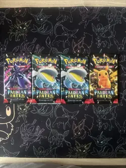 4 X Paldean Fates Booster Packs Sealed (10 Cards Per Pack) English Pokemon TCG - Image 1
