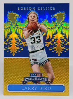 2014-15 Panini Excalibur Larry Bird Crusade Blue Holo /149 Boston Celtics #128 - Image 1