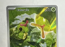 Pokemon TCG Caterpie 172/165 Sv: Scarlet & Violet 151 Illustration Rare Holo NM - Image 2