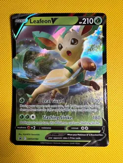 Leafeon v SWSH194 - Sword & Shield Black Star Promo - Pokemon Card Near Mint - Image 1