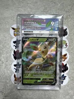 Pokemon Leafeon v SWSH194 Holo Black Star Promo Card ACE 9 - Image 1