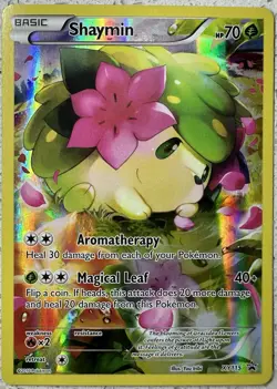 Shaymin XY115 - Mythical Collection Black Star Promo Full Art Pokemon Card - Image 1