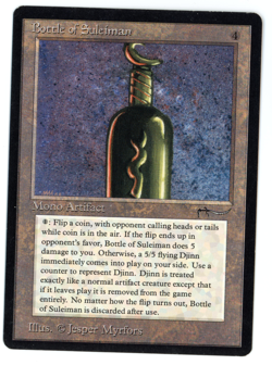 Bottle of Suleiman -- MTG (SP Quality) - Arabian Nights - See scans!! - Image 1