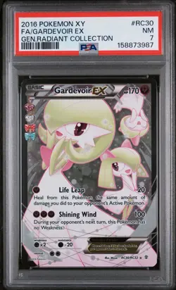 2016 POKEMON XY GENERATIONS RADIANT COLLECTION #RC30 FULL ART/GARDEVOIR EX PSA 7 - Image 1