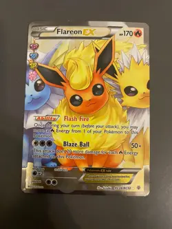 Pokemon Flareon EX Full Art Generations Radiant Collection 28/32 - Image 1