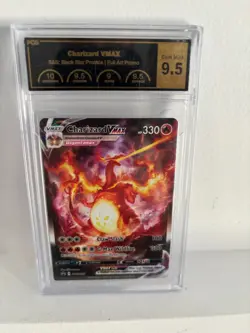 PCG 9.5 Charizard VMAX SWSH261 PROMO Pokemon Card - Image 1