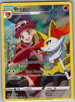 Braixen TG01/TG30 SWSH12: Silver Tempest Trainer Gallery - Pokemon Card - NM - Image 1