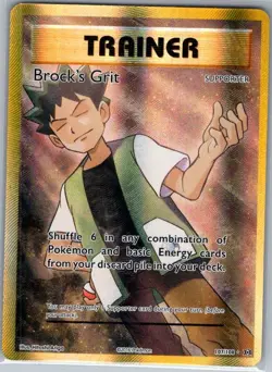 Brock's Grit (Full Art) 107/108 XY - Evolutions - Pokemon Card - NM - Image 1
