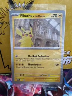 Pokemon x Natural History Museum Jumbo Pikachu Promo Card and Ecology Booklet - Image 3
