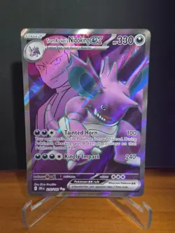 Team Rocket's Nidoking - UR - Destined Rivals 216/182 - NM - Pokemon Card - Image 1