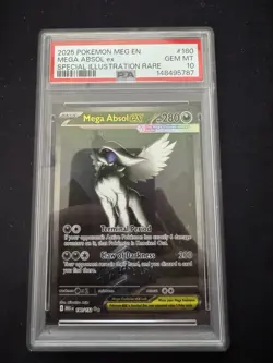 Mega Absol PSA 10 #180/132 Mega Evolution Special Illustration Rare Pokemon Card - Image 1