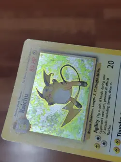 Raichu 14/102 - Base Set Unlimited - WOTC Holo Rare Pokemon Card - Vintage PL* - Image 2
