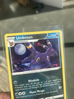 HD GALAXY SWIRL 🌀 Umbreon SWSH129 Cosmo Promo Holo Evolving Skies Pokemon Card - Image 1