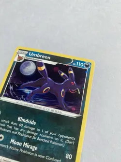 HD GALAXY SWIRL 🌀 Umbreon SWSH129 Cosmo Promo Holo Evolving Skies Pokemon Card - Image 2