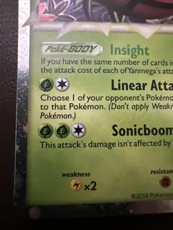 Yanmega Prime 98/102 HGSS Triumphant Pokemon Card Holo Foil Rare 98/102 - Image 3