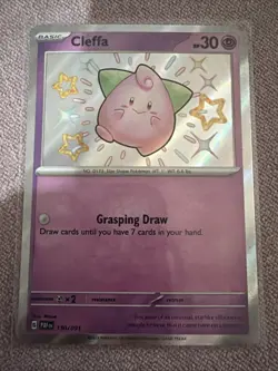 Cleffa 150/091 Paldean Fates Shiny Rare Pokemon Card - Image 1