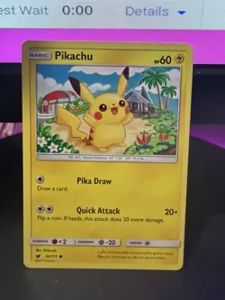 Pikachu 30/111 Regular Crimson Invasion Pokemon Rare Cute Card 🩷✨ - Image 1