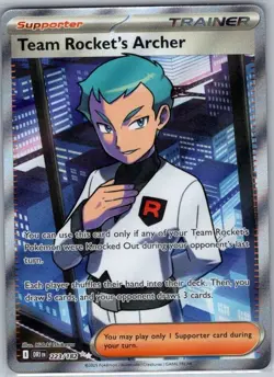 Team Rocket's Archer - 223/182 SV10: Destined Rivals - Pokemon Card - NM - Image 1