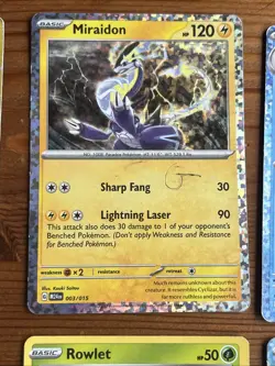 Pokemon Card Bundle Inc. Hydreigon Holo, Miraidon Reverse, Cettian EX, Squirtle - Image 4