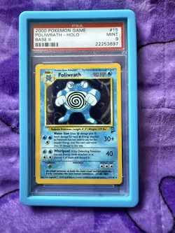 Pokemon TCG Poliwrath Base Set 2 - 15/130 - Grade Card - PSA 9 Mint - Image 1