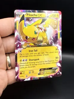 Pikachu EX XY84 Holo Promo Card XY Pokemon TCG English 2015 - Image 4