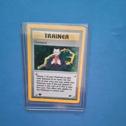 Pokemon Card 18/132 TCG Giovanni Trainer Holo Rare Gym Challenge WOTC - Image 3