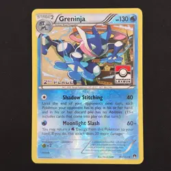 Pokemon TCG Card Greninja 40/122 Breakpoint Pokemon League 2nd Place Stamp - LP - Image 1