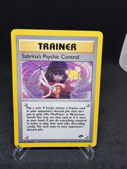 Pokemon TCG Sabrina's Psychic Control #121/132 Gym Challenge Uncommon Card - Image 1