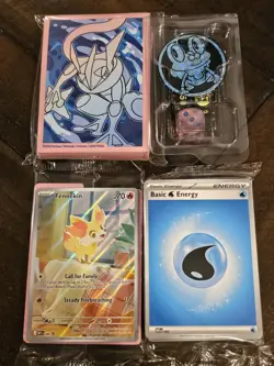 Pokemon TCG Chaos Rising Fennekin Promo Card, Energy Cards, Sleeves & Dice Set - Image 1