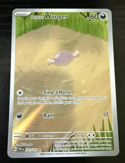 Paldean Wooper Illustration Rare 221/193 SV02 Paldea Evolved Pokemon NM Card - Image 1