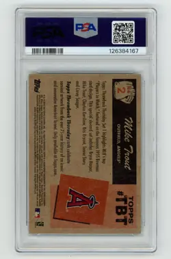 PSA 10 Mike Trout 2016 Topps Throwback Thursday #2 1955 Bowman Angels MVP ROY - Image 2