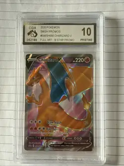 Charizard V Pokemon 2020 Black Star Promos - SWSH050 Champions Path CGC 10 - Image 1