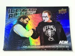 2024 Upper Deck AEW The Icon Sting Iconic Allies Schiavone Card IA-2 - Image 1