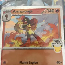 Armarouge 012/084 PROMO Sealed (What’s Your Favourite) Pitch Black Pokemon - Image 5