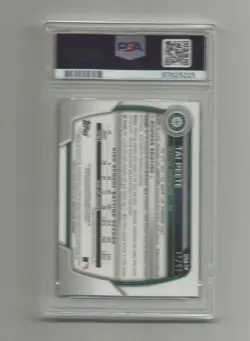 2023 Bowman Draft Tai Peete Green Lave Rookie Refractor Auto PSA 10 Gem Mint - Image 2