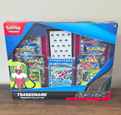 Pokemon TCG Tsareena ex Premium Collection Box Promo Cards 6 Boosters 2024 EN - Image 1