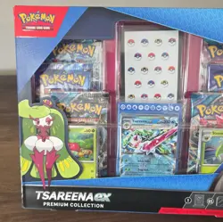 Pokemon TCG Tsareena ex Premium Collection Box Promo Cards 6 Boosters 2024 EN - Image 5