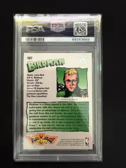 1992-93 Upper Deck Larry Bird Fanimation #507 Boston Celtics PSA 10 Gem Mint HOF - Image 2