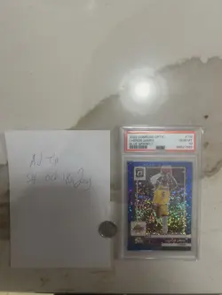 2022-23 Panini Donruss Optic Lebron James Blue Sparkle /180 PSA 10 LA Lakers - Image 1