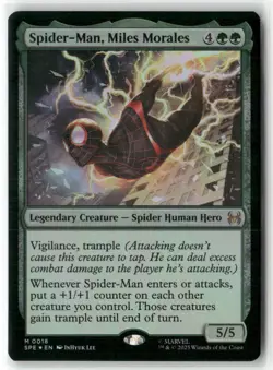Spider-Man Miles Morales Foil MTG Spider-Man NM 0018 - Image 1
