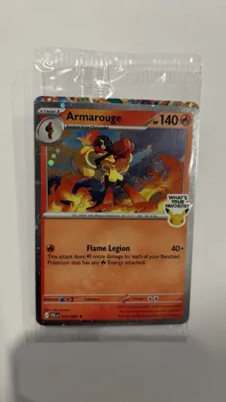 Armarouge 012/084 - Sealed Pokemon Pitch Black Stamped Promo - Image 2
