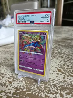 2020 Pokemon SWSH Zacian Vivid Voltage #082 - PSA 10 GEM MINT - Image 3