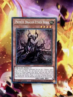 Yu-Gi-Oh! TCG Primite Dragon Ether Beryl Secret Rare BLMM BLMM-EN130 - Image 1