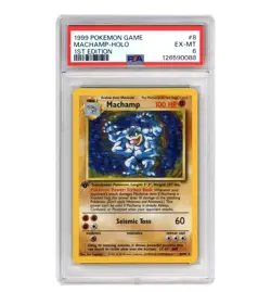 Machamp Deck Exclusives Holo 1st Edition 1999 PSA 6 Pokemon TCG 8/102 - Image 1