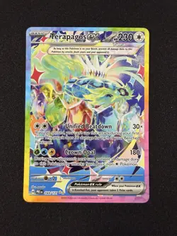 Terapagos Ex 169/131 Sv: Pokemon Scarlet & Violet Prismatic Evolutions Holo - Image 1