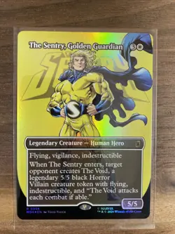 The Sentry, Golden Guardian - 358 - MTG: Marvel Super Heroes - Borderless - FOIL - Image 1