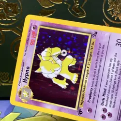 Pokemon 1999 Hypno Fossil Holo Rare Card 1st Edition 8/62 NM - Image 3