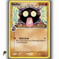 Pokemon Delta Species Dragon Frontier Shellder 63/101 Non Holo Common Card LP - Image 1